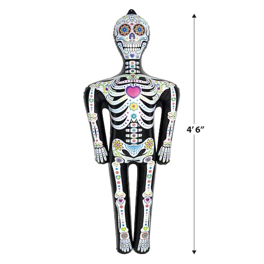 Beistle 4.5ft. Inflatable Day of the Dead Skeleton